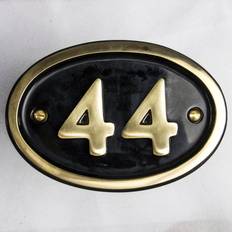 Garden & Outdoor Environment Dakota Fields Tyrinia Surface Flush Mount House Number 10 cm H x 14.5 cm W x 0.5cm D