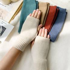 White Gloves Maxpower Korean New Half-finger Gloves - White