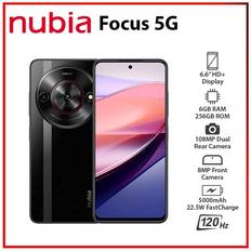 Mobile Phones Nubia ZTE Focus 5G Black 6GB 256GB Dual Sim Unlocked Android Mobile Phone