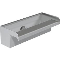 Stainless Steel Fountains Metro Lane Stainless Steel Weather Resistant Fountain 10cm H x 30cm W x 13cm D