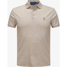 Beige Pikétröjor Polo Ralph Lauren Pima Mesh - Dune Heather
