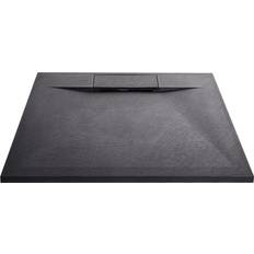 Showers Belfry Bathroom AZZURRO Shower Tray Black 80 x 120 x 3 cm