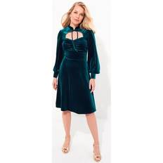 Joe Browns Women's Velour Knee-Length Dress - Brown