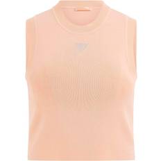 Guess Tank Tops Guess Small Triangle Tank Top - Pink