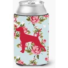 Wood Bottle Coolers Caroline's Treasures Pointer Shabby Chic Blue Roses Can or Beverage Insulator Hugger BB1105 Bottle Cooler