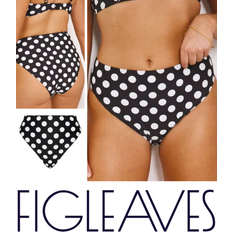 Figleaves Swimwear Figleaves Bikini Brief Bottoms - Black Polka Dot