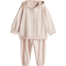 Cotton Tracksuits H&M Baby Hettegenser Og Joggers - Rosa