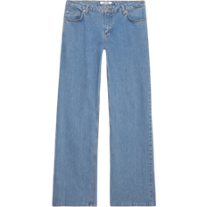 NA-KD Low-Waisted Jeans - Light Blue