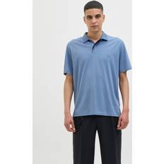 Unisex Pikétröjor Jack & Jones Skjortkrage Pikétröja Blå