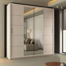 Sliding Wardrobes 4u Ribon Sliding Mirror Door 150 cm x 217 cm Wardrobe 150x217cm