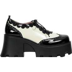 Shein Lace-up Front Lug Sole Fashionable Wedges Shoes