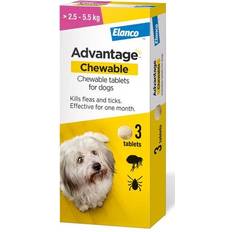 Advantage Pets Advantage Dog Flea And Tick Treatment 112mg 2.5-5.5kg 3 Pack