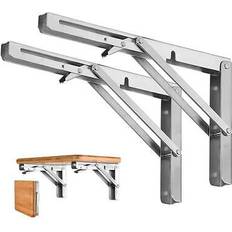 Wagner Folding Shelf Brackets Heavy Duty Stainless Steel 2 Pcs