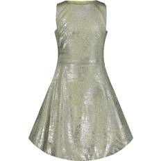 Calvin Klein Dresses Calvin Klein Girls' Sleeveless Party Dress Silhouette Round Neckline Back Zip Closure - Tender Yellow