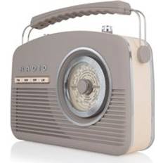 Akai Vintage Radio Taupe Grey