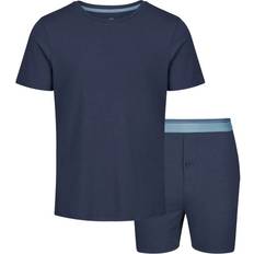 Light & Shade And Mens Classic Short Pyjama Set Navy Blue
