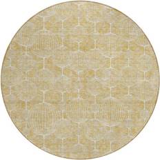Homeroots Ivory 96 x 96 L Area Rug - & Beige, White, Gold