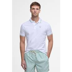 Barbour Linen Polo Shirts Barbour Ferrybridge Polo Shirt - White