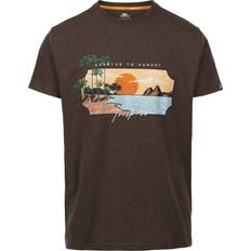 T-shirts Trespass Mens Round Neck Casual T-Shirt Pendla - Peat Marl