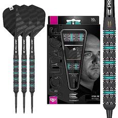 Target Darts Rob Cross Black Edition 22G 90% Tungsten Swiss Point Steel Tip Set