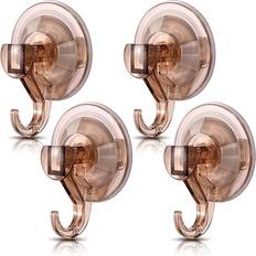Orange Towel Rails, Rings & Hooks Zeuxo 4 Pcs Strong Traceless Suction Cup Hook