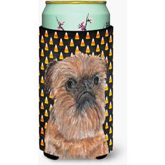 Wood Bottle Coolers Caroline's Treasures Brussels Griffon Halloween Candy Corn Tall Boy Beverage Insulator Hugger Bottle Cooler