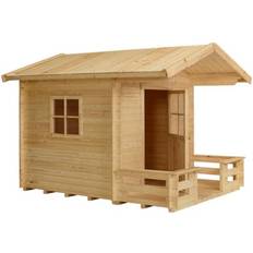 Plus Legehus Med Terrasse Ubehandlet
