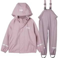Helly Hansen 98 Regnställ Barnkläder Helly Hansen Bergen 2.0 Pu Rainset Junior - Purple Clay