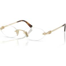 Miu Miu Dam Glasögon Miu Miu Woman Pale Gold 53