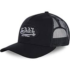 Unisex Kepsar Von Dutch Svart Oval Patch Trucker Keps - Black/White