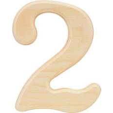 Hillman 6.5-Inch Pine House Number 2 Wood