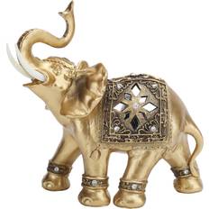 Konnwei Golden Elephant Statue Sculpture Decoration Figurine