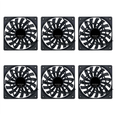 Computer Cooling Jojomino 6X Mute 12cm PWM Cooling Fan Slim 12mm 120 x 120 x 12mm DC 12V 0.25A 120mm