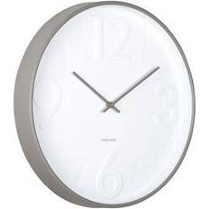 Gråa Väggklockor Karlsson Ayuno Quartz 40 cm Grey Väggklocka
