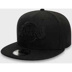 Sports Fan Apparel New Era Cap NBA Los Angeles Lakers Monochrome Black 9FIFTY Snapback Cap Black M-L