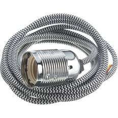 Gold Suspensions Greenzech E27 2M Premium Fabric Flexible Cable Pendant Lamp Light Bulb Holder Suspension
