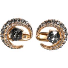 Dolce & Gabbana Manschettknappar Dolce & Gabbana Guld Svart Kristall Luna Manschettknappar