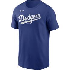 Major League Baseball T-shirts Nike Los Angeles Dodgers Cotton Wordmark T-shirt Bleu