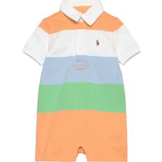 Ralph Lauren Striped Cotton Jersey Rugby Shortall - Orange