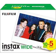 Analogue Cameras Fujifilm Instax Wide Film 5'er Pack 5x10 Aufnahmen Weiß