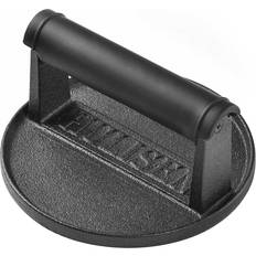 Cast Iron Presses & Mashers Hulisen Pre-Seasoned Cast Iron for Heat Resistant Handle Burger Press