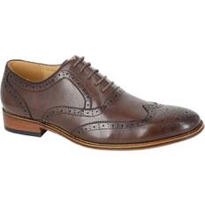 Goor Men's Fashion 5 Eyelet Oxford Brogue Dress Formal Casual Shoes - M424DB