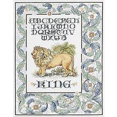 100% Cotton Needlework Kits The King Lion Cross Stitch Kit