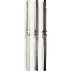 H&M Narrow Belts 3-Pack - Beige