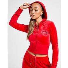 Juicy Couture Diamante Heart Logo Hoodie - Red