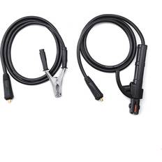 Welds on sale Greenzech 200A Groud Welding Earth Clamp Clip Set 1.5M Cable 10-25 Plug