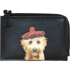 Leather Coin Purses Mala Leather Maltipoo Dog Coin Purse - Black