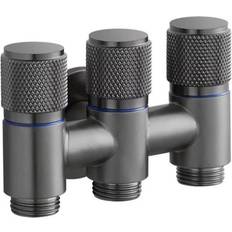 Grey 1 Into 3 Out Angle Valve Bathroom Balcony