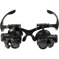 Magnifiers & Loupes Greenzech Spectacles Glasses LED Lamp Magnifier Loupe 10X 15X 20X 25X