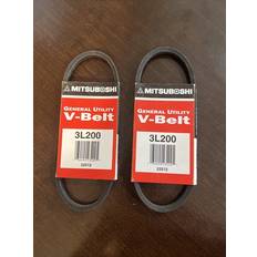 Garden Power Tool Spare Parts Mitsuboshi Lot Of 2 3L200 FHP Style V Belt Hvac Industrial Lawn Mower Belts